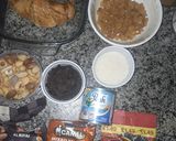 A picture of step 1 of Arabian bread pudding(known as Um Ali).