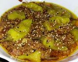 A picture of step 5 of Achari hari mirch ka salan.