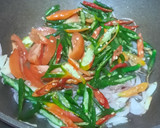 Foto langkah ke 4 dari resep Oseng ampela tahu pedas.
