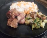 Foto del paso 8 de la receta: Pechito de Cerdo con Manta Horneado (acompañado de Vegetales)