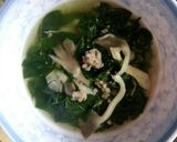 Hình bước làm 5 của món Canh rau ngót nấm thịt bằm