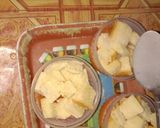 Foto langkah ke 6 dari resep Puding mangga lapis tawar santan.