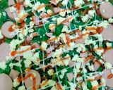 Foto langkah ke 6 dari resep Pizza Sayur Bayam Sosis Bolognese.