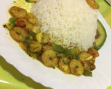 Foto del paso 7 de la receta: Gambas con verduras 🍤