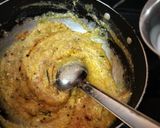A picture of step 5 of Dahi besan curry.