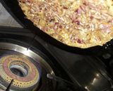 A picture of step 3 of Tandoori onion chapati without tandoor.
