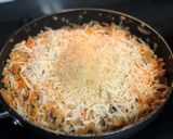 A picture of step 9 of Tuscan Chicken Mac w/ Dr Pepper BBQ glaze.
