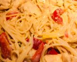A picture of step 7 of Creamy Baked Cheesy Chicken 🐔 Spaghetti 🍝.