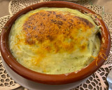 Foto del paso 8 de la receta: Moussaka de rape y langostinos con bechamel de albahaca