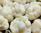 A picture of step 2 of Cauliflower with Garlic, Oil, and Chili.