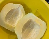 Hình bước làm 1 của món Đu Đủ Xanh Ngâm Chua Ngọt