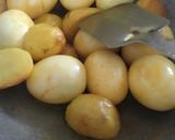A picture of step 1 of Egg curry.