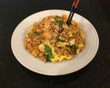 A picture of step 8 of Fish Fried Rice.