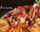 Foto del paso 8 de la receta: Jarrete de cordero con verduras y patatas en freidora de aire caliente