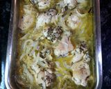 Foto del paso 2 de la receta Alitas de pollo al licor de arroz y gratén de crema de lechuga