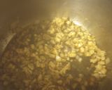 A picture of step 1 of Kale Greens with Bits of the Bovine.