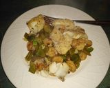 A picture of step 3 of COD, shrimp meal for 2. 🙂.