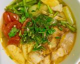 Hình bước làm 7 của món Bún cá cờ