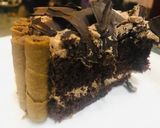A picture of step 5 of Chocolate brownie cake with tea ☕️.