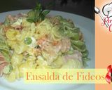 Foto del paso 4 de la receta: Ensalada de fideos tricolor