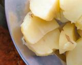 A picture of step 1 of Potato veg.