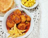 عکس مرحله 2 از دستور خورشت کوفته قلقلی مرغ