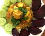 A picture of step 2 of Jhatpat paneer.