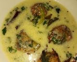 A picture of step 5 of Palak kofta kadhi.