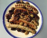 Une image de l'étape 4 de Saucisses de Thuringe grillées olives marinées et porto rouge.