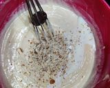 A picture of step 4 of Eggless Mawa wheat flour cake.
