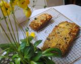 A picture of step 10 of My savoury bread (cake) نان زیتون با سبزیجات.