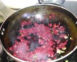 A picture of step 1 of Amla beetroot tikki.