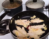 A picture of step 3 of Chicken and Broccoli with a asian flair.