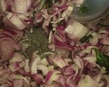 A picture of step 6 of Malabar Kozhi Pidi (rice dumplings in soupy chicken curry).