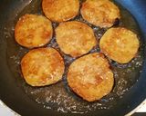 A picture of step 3 of Eggplant fry/ Baigan fry/ Aubergine pan fry.