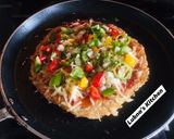 A picture of step 3 of Hash brown pizza in Pan:.