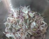 A picture of step 1 of Masala rice.