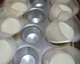 Foto langkah ke 2 dari resep Puding Susu Lapis Buah Naga.