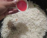 A picture of step 5 of Chinese rice.