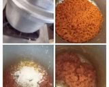 A picture of step 1 of Tricolour barfi.