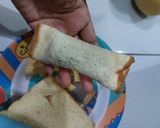 Foto langkah ke 3 dari resep Roti Panggang Gulung Pisang Coklat.