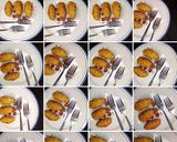 A picture of step 4 of Yam roll.