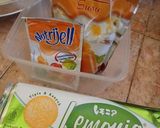 Foto langkah ke 1 dari resep Pudding Jelly Orange 🍊Manggo 🥭dalam Stoples (in jar 🫙).