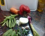 Foto del paso 1 de la receta: Pollo a la cacerola con vegetales