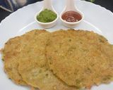 A picture of step 4 of Pearl Millet Vegetable Pancakes.