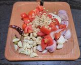 A picture of step 2 of Aloo paneer kofta curry.