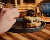 A picture of step 10 of Bacon jam burger.