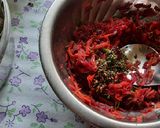 A picture of step 5 of Beetroot and carrot salad 🥗.