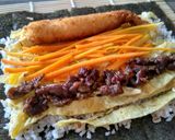 Foto langkah ke 8 dari resep Kimbap (nasi gulung ala korea).