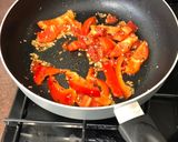 A picture of step 2 of Baked cod in red pepper sauce.